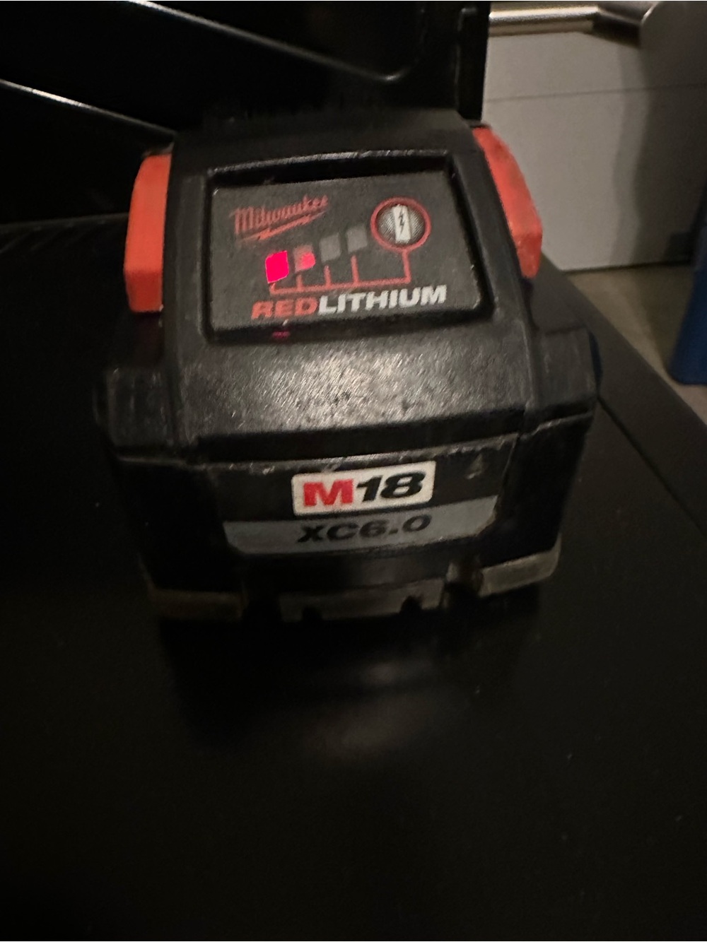 Milwaukee M18 REDLITHIUM Battery Pack (Black/Red) Bundle